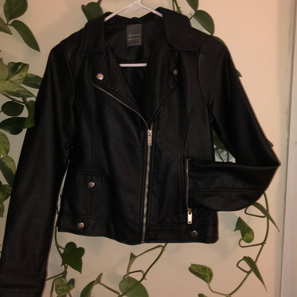 Faux leather jacket